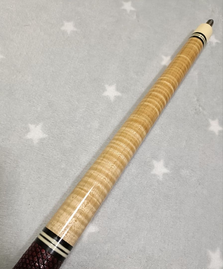 ★極美品★LAMBROS★極美カーリーメイプル★ランブロス★リザード革巻★