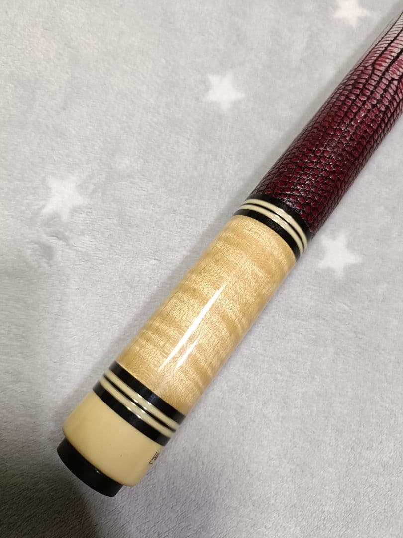 ★極美品★LAMBROS★極美カーリーメイプル★ランブロス★リザード革巻★