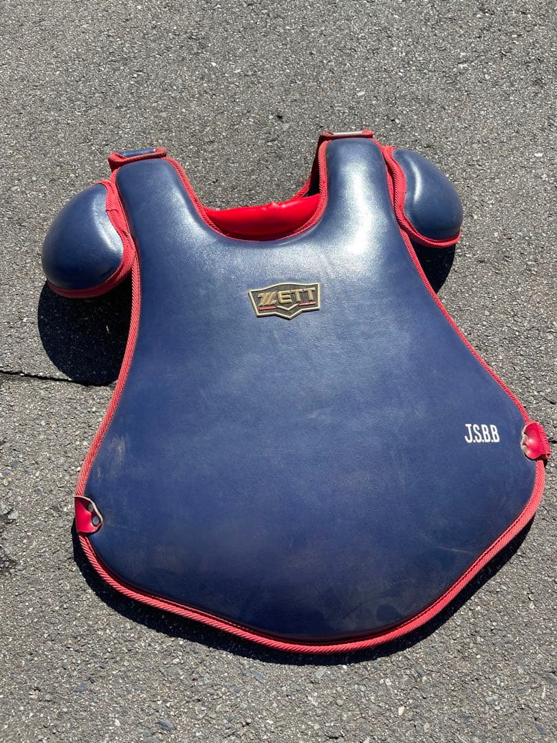 ZETT プロステイタス　小林モデルキャッチャー用プロテクターセット (青・赤)