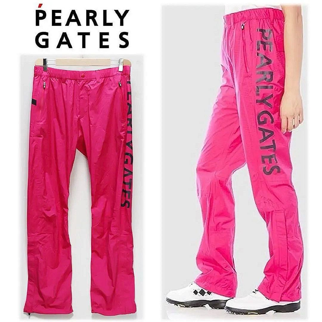 《パーリーゲイツ》未使用 ナイロン 高機能防水性レインパンツ 2(W76~82)