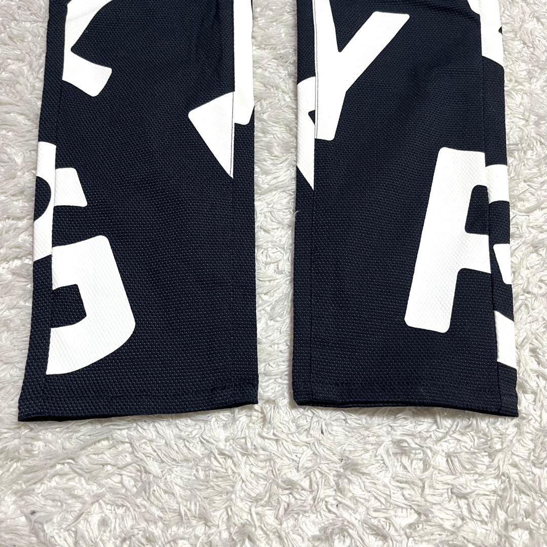 パーリーゲイツ ゴルフウェア レディース パンツ 総柄 デカロゴ Mサイズ