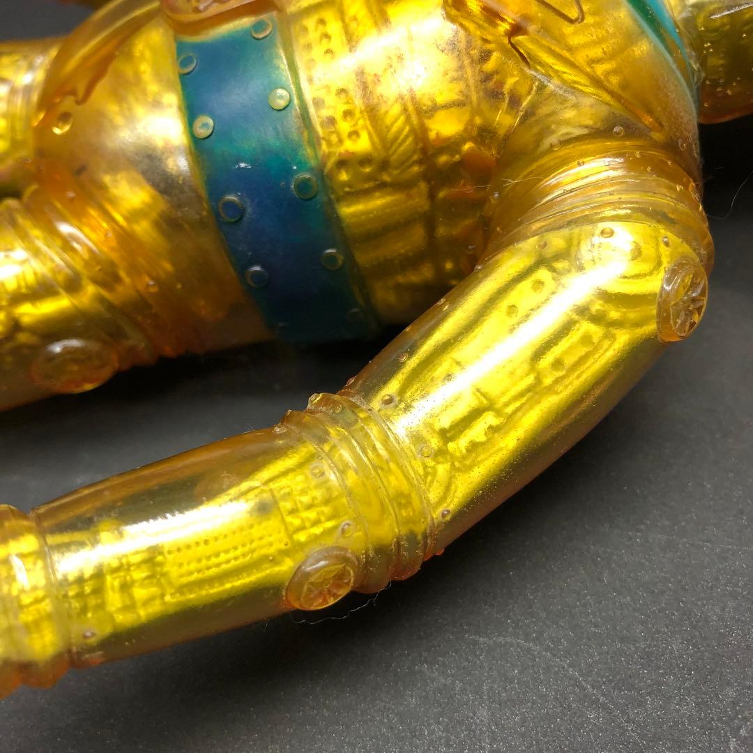 当時物ブルマァク　レッドバロン　ソフビ　記名あり　昭和レトロ　クリアー　ロボット