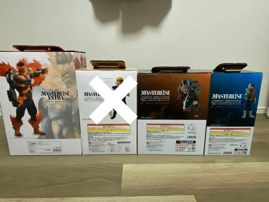 4体 一番くじ 僕のヒーローアカデミア 爆豪勝己 轟焦凍 エンデヴァー ホークス