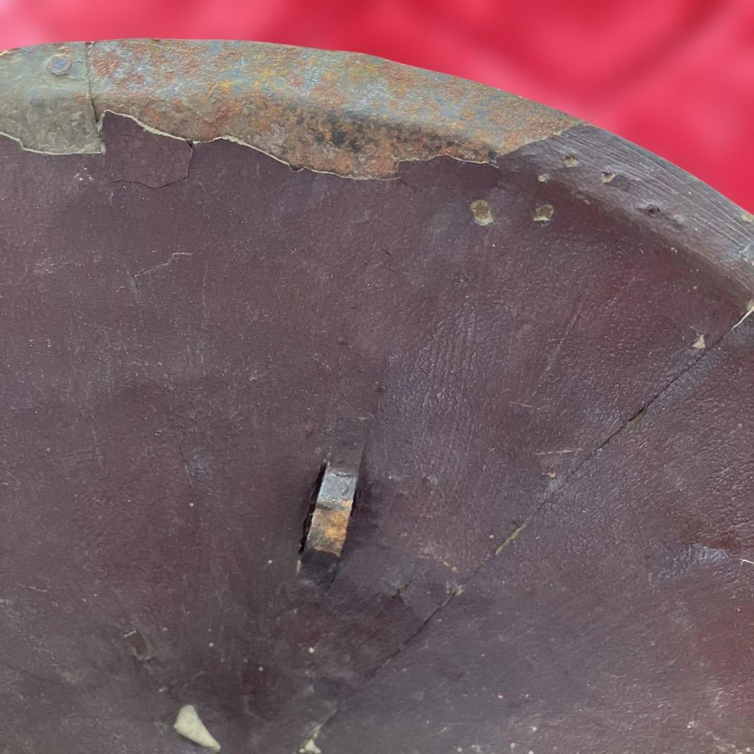 鐵黒漆塗8枚張陣笠