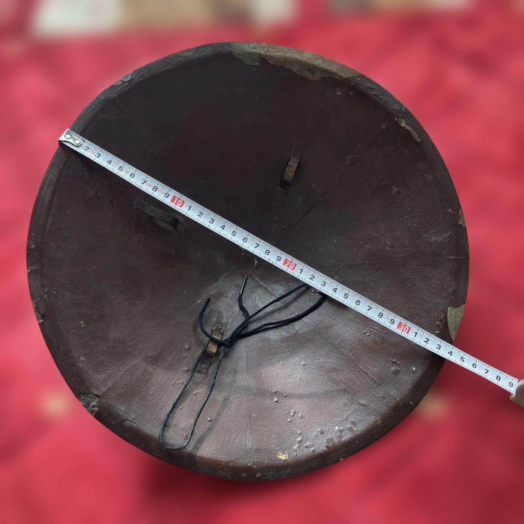 鐵黒漆塗8枚張陣笠