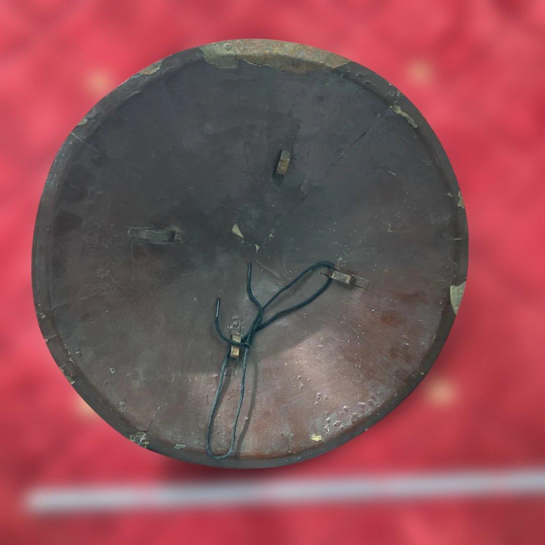 鐵黒漆塗8枚張陣笠