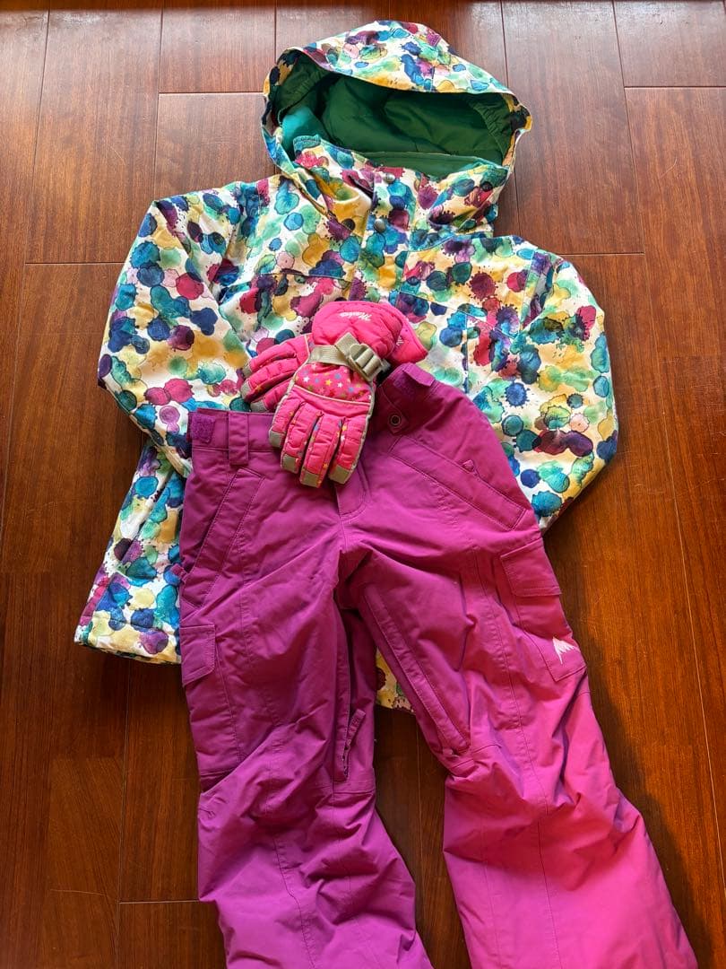 バートン　キッズ　ウェア上下　ジャケットS/パンツXSサイズ　小物付き