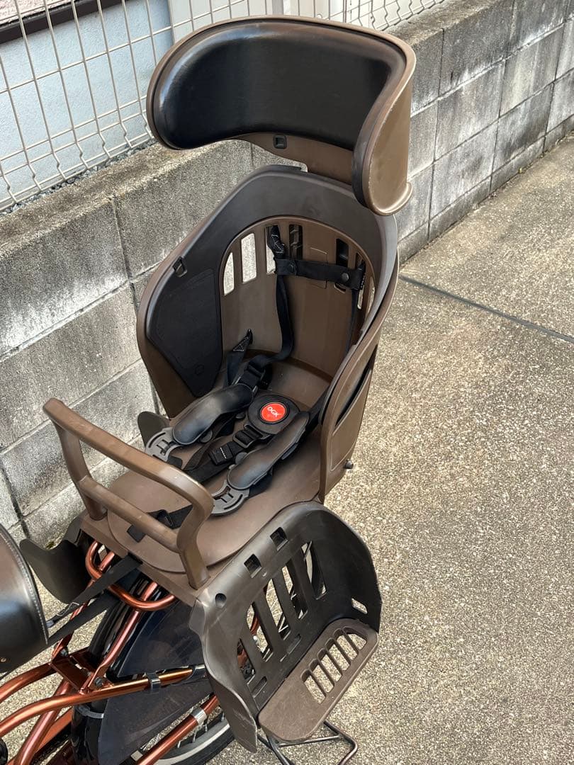 【引き取り限定】　非電動　子供乗せ自転車　limini+ ブラウン