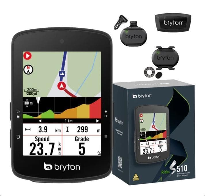 【新発売】ブライトン Rider S510T（日本語対応）センサー付サイコン