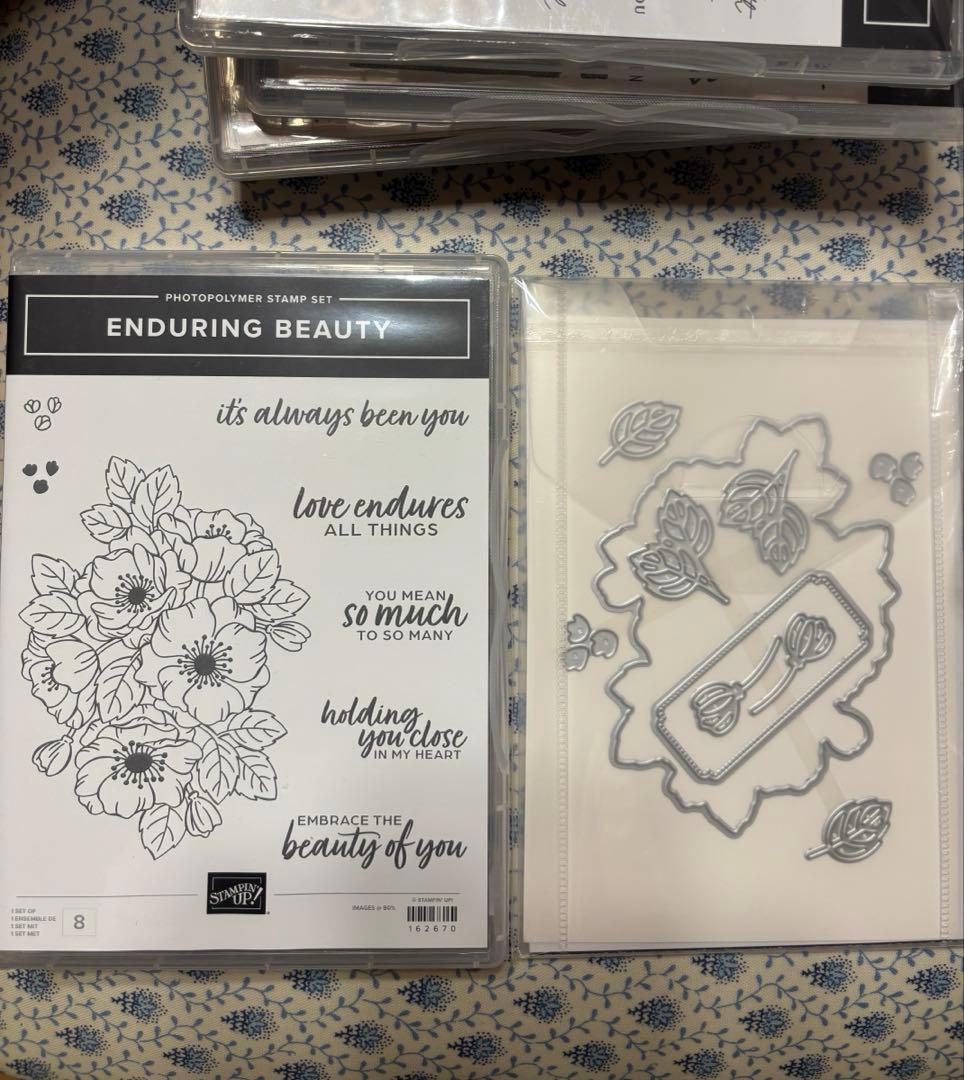 未使用♡Enduring Beauty スタンプセットとダイカット