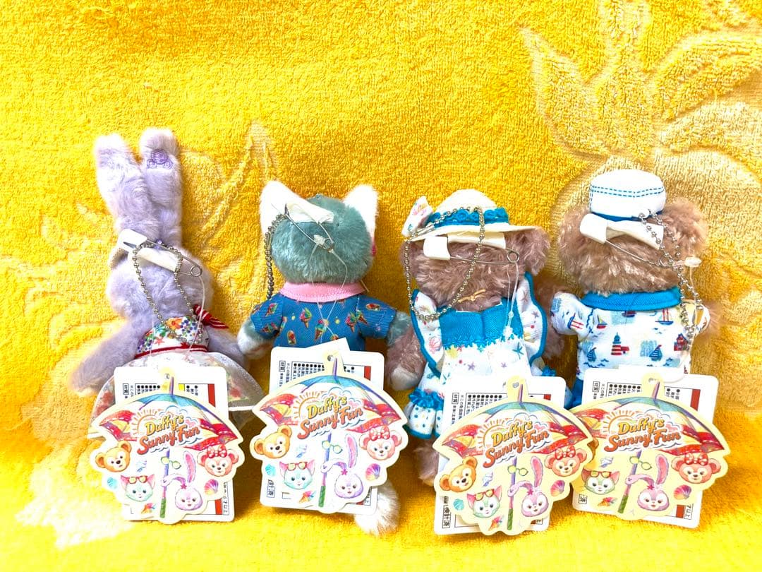♡サニーファン♡ダッフィー＆フレンズ♡ぬいぐるみバッヂ♡2019年♡タグ値札付き