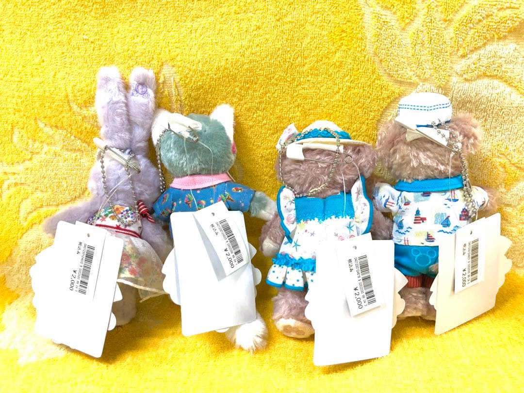 ♡サニーファン♡ダッフィー＆フレンズ♡ぬいぐるみバッヂ♡2019年♡タグ値札付き