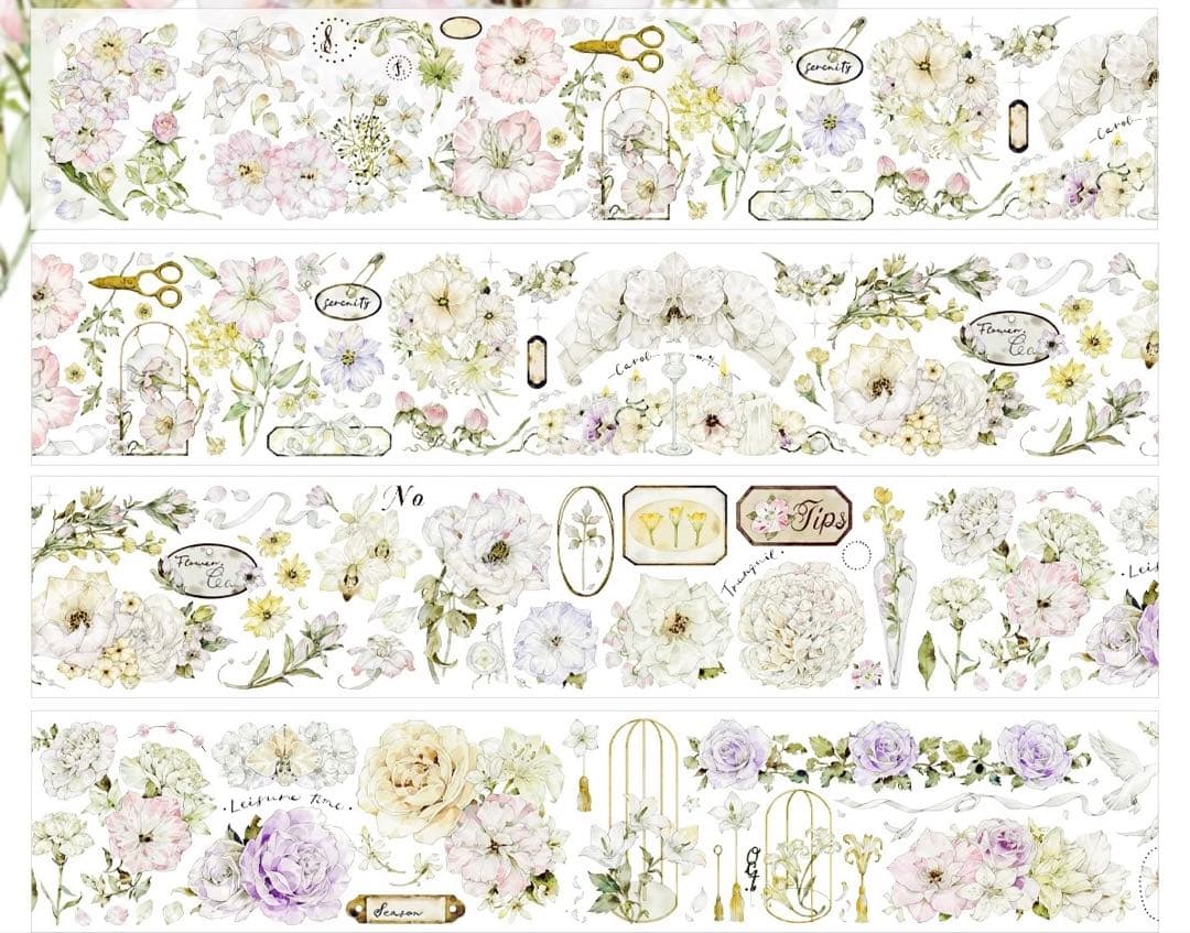 百仓家手帐《漫春日》海外マスキングテープ　マステ 【2132】