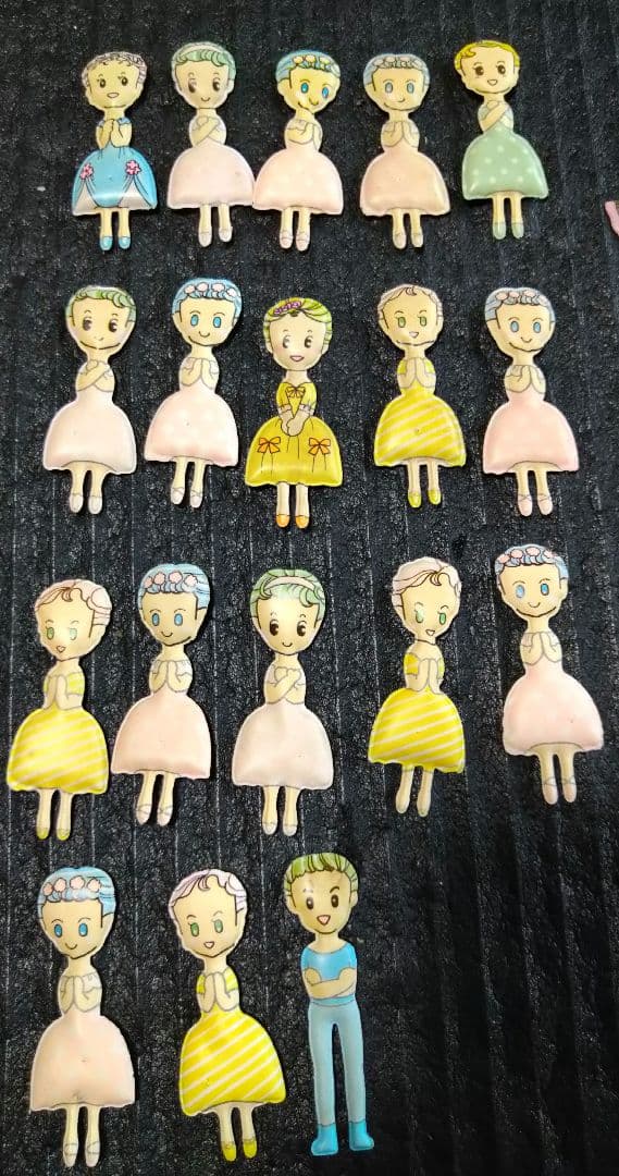 【値下げ】レトロ★グリコのおまけ★着せ替えパピーちゃん♡大量