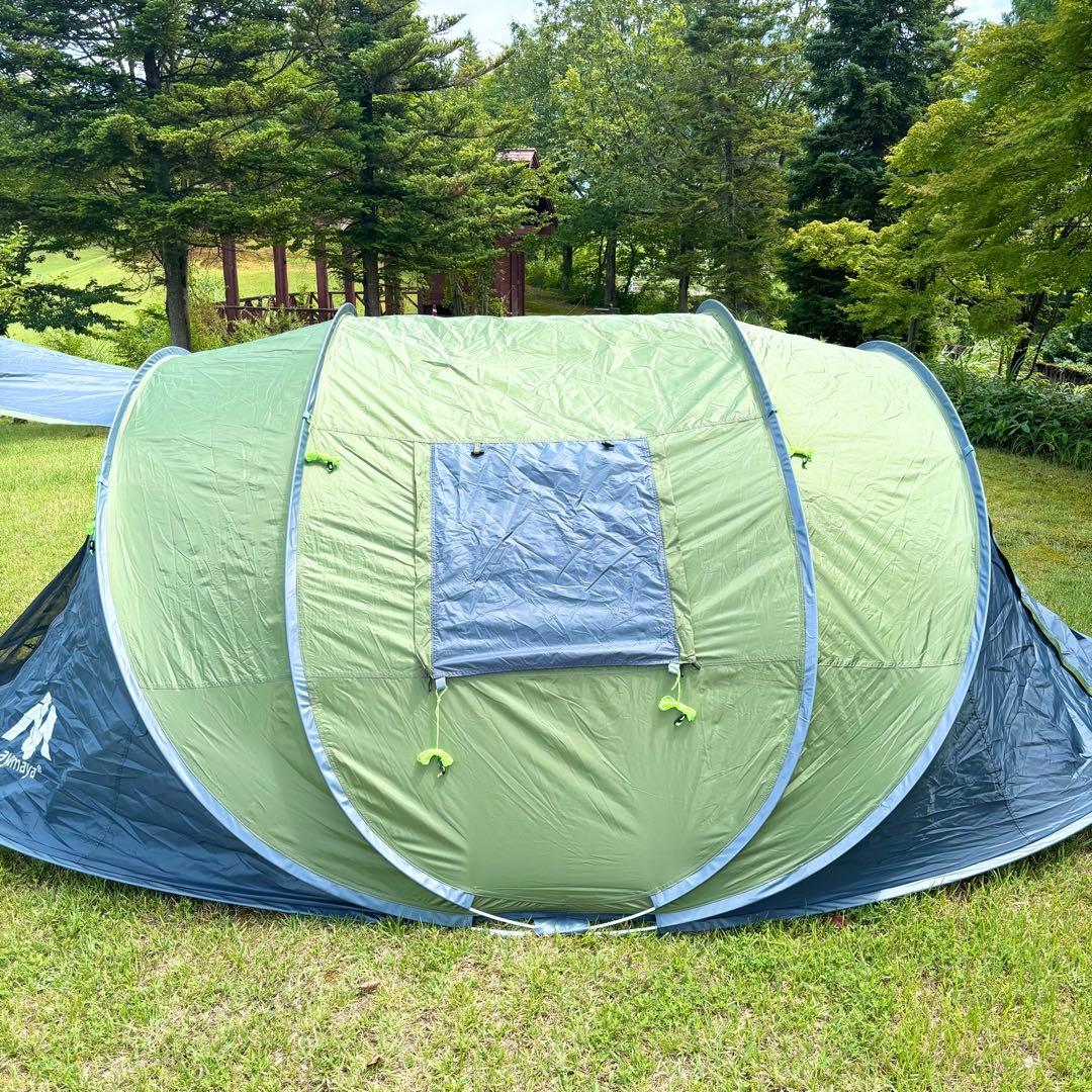 【良品】ayamaya ポップアップテント 4人〜6人用 カーキ ドーム型テント