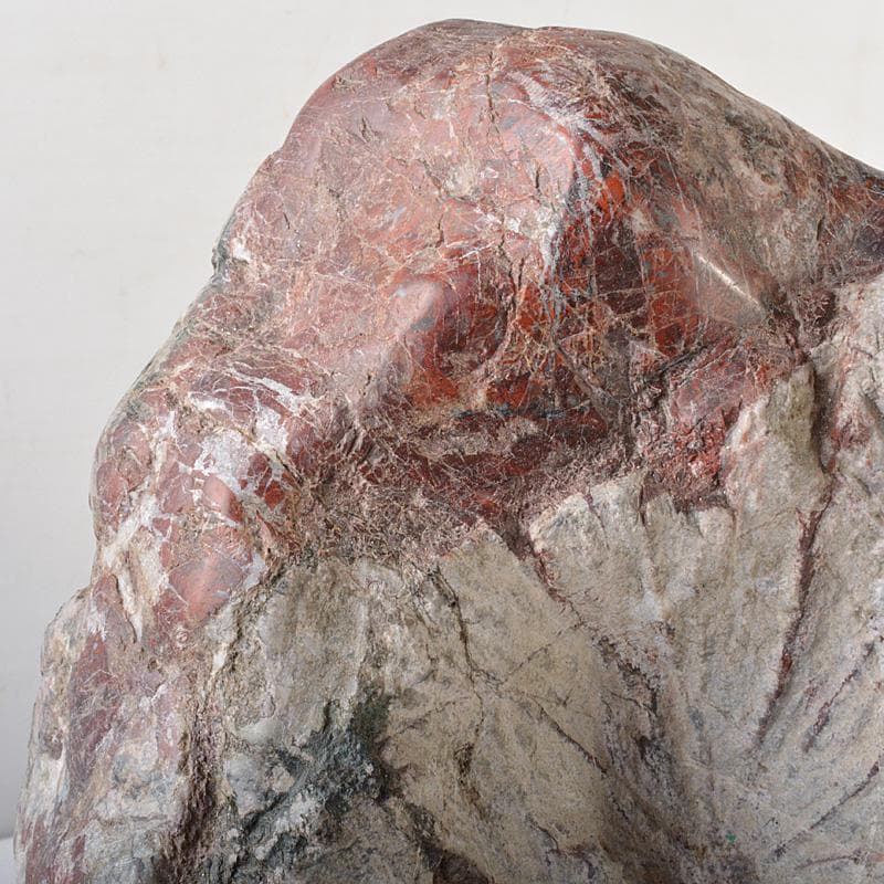 天然石　鑑賞石　菊花石　置物　重さ約24.8kg　唐木台付　F　R6820F