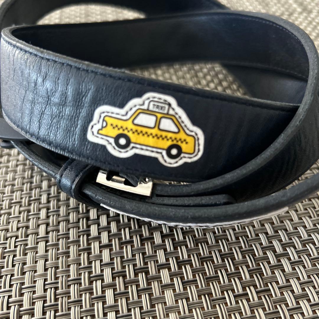 パーリーゲイツ☆ニューヨークシリーズのタクシー柄！ダークネイビー！レザーベルト