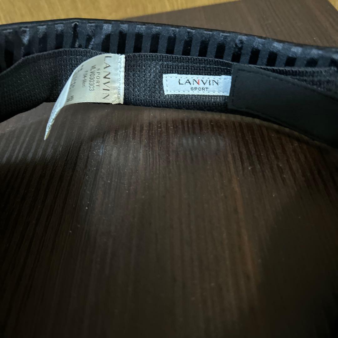 LANVIN SPORT ブラック バイザー