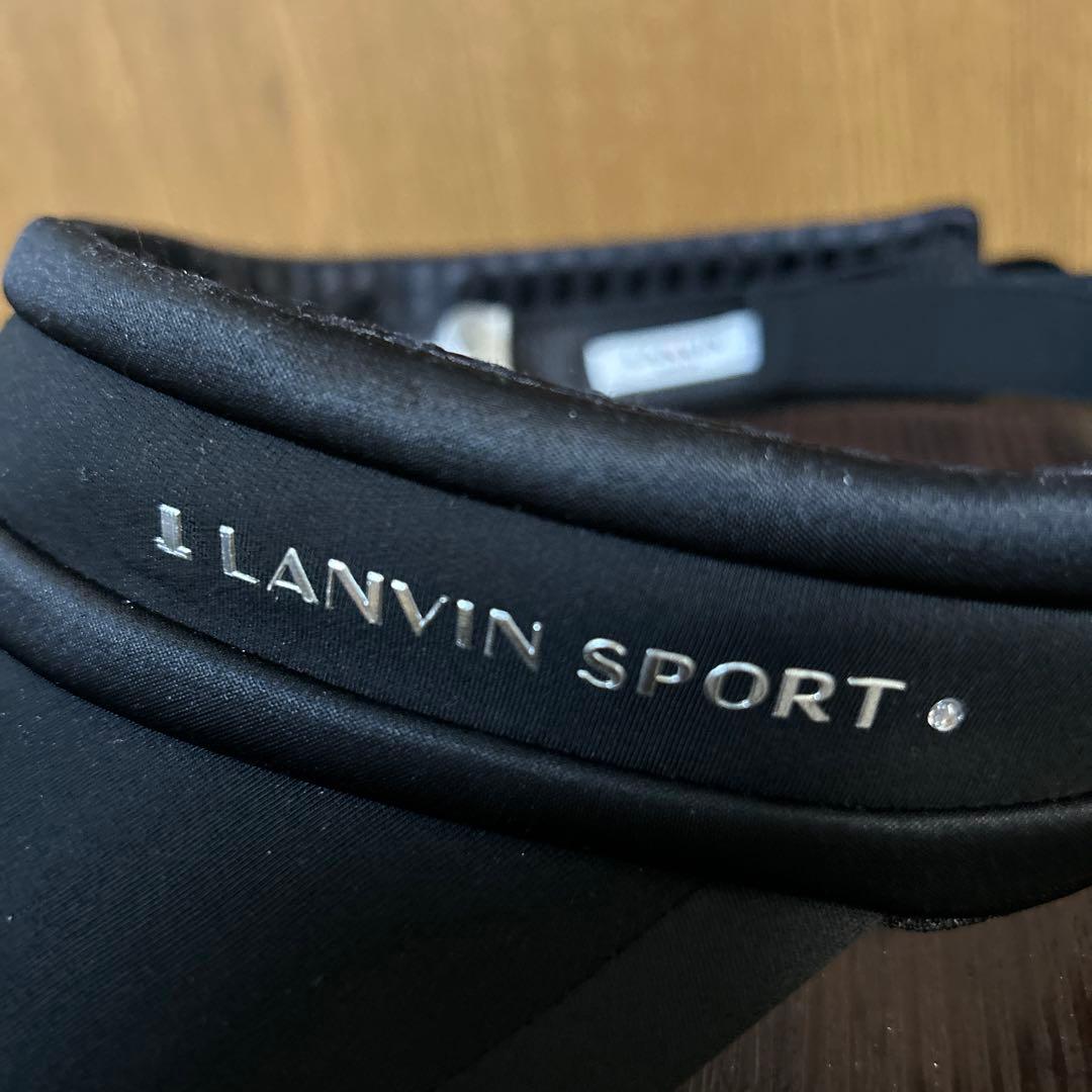 LANVIN SPORT ブラック バイザー