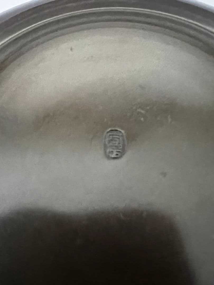 唐金建水 義正作 茶道具