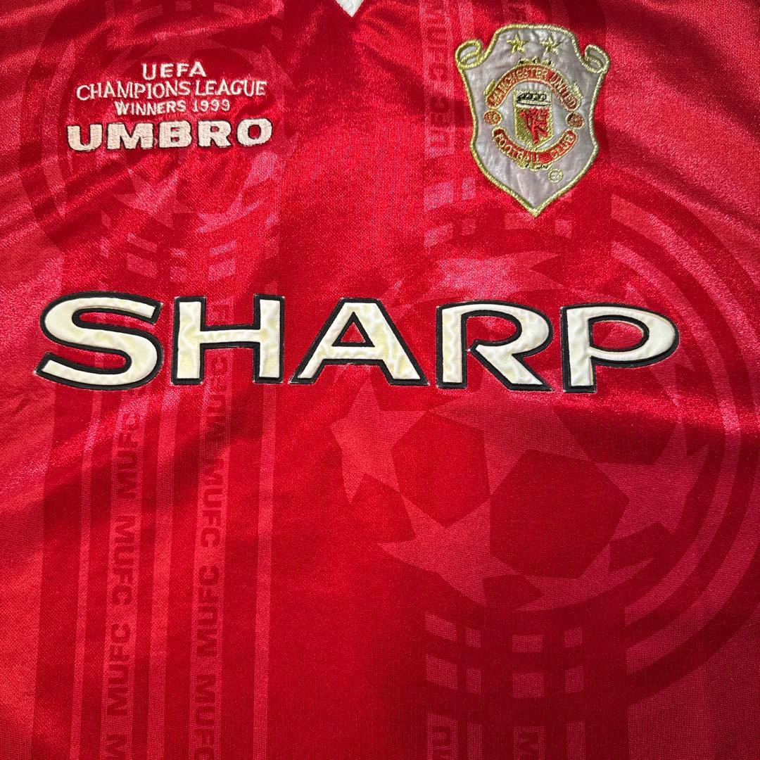 【大幅値下げ】マンチェスター1999年UEFAチャンピオンズリーグシャツ