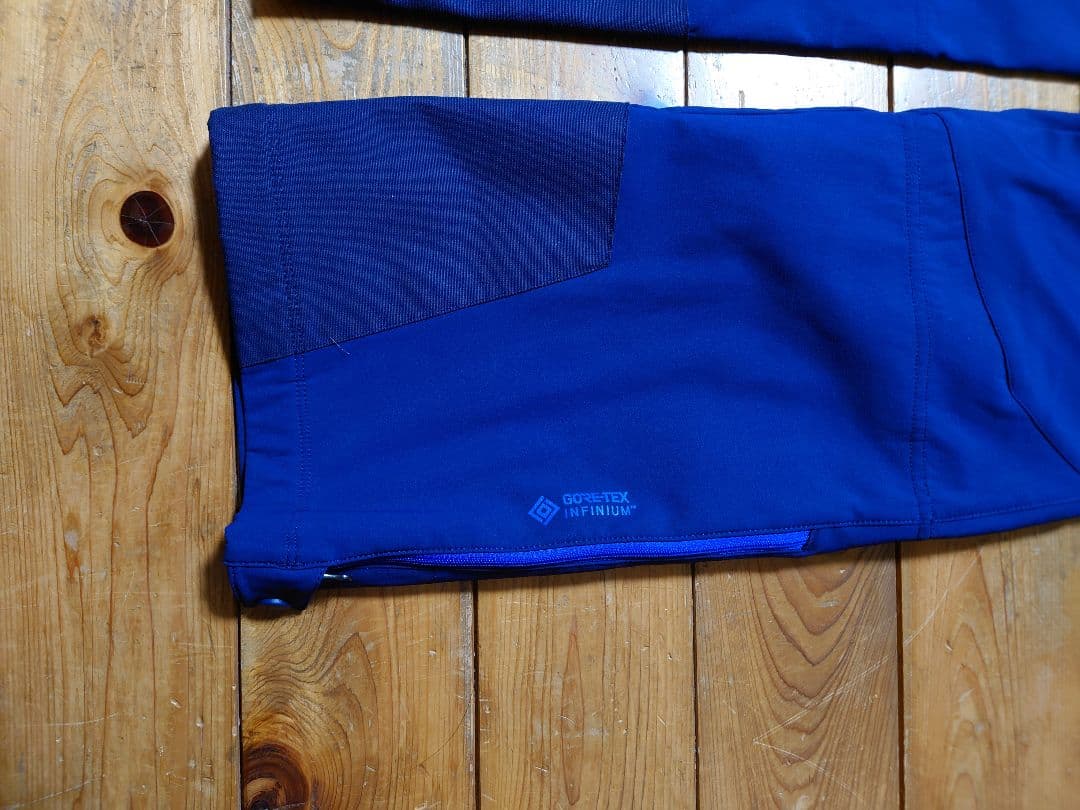 Marmot サスペンダー付きスキーパンツ青