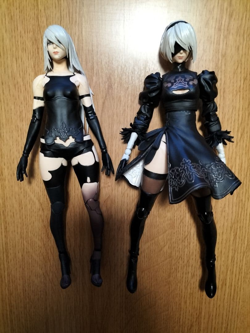中古 PLAY ARTS改 2B DX版&A2 DX版セット 箱なし