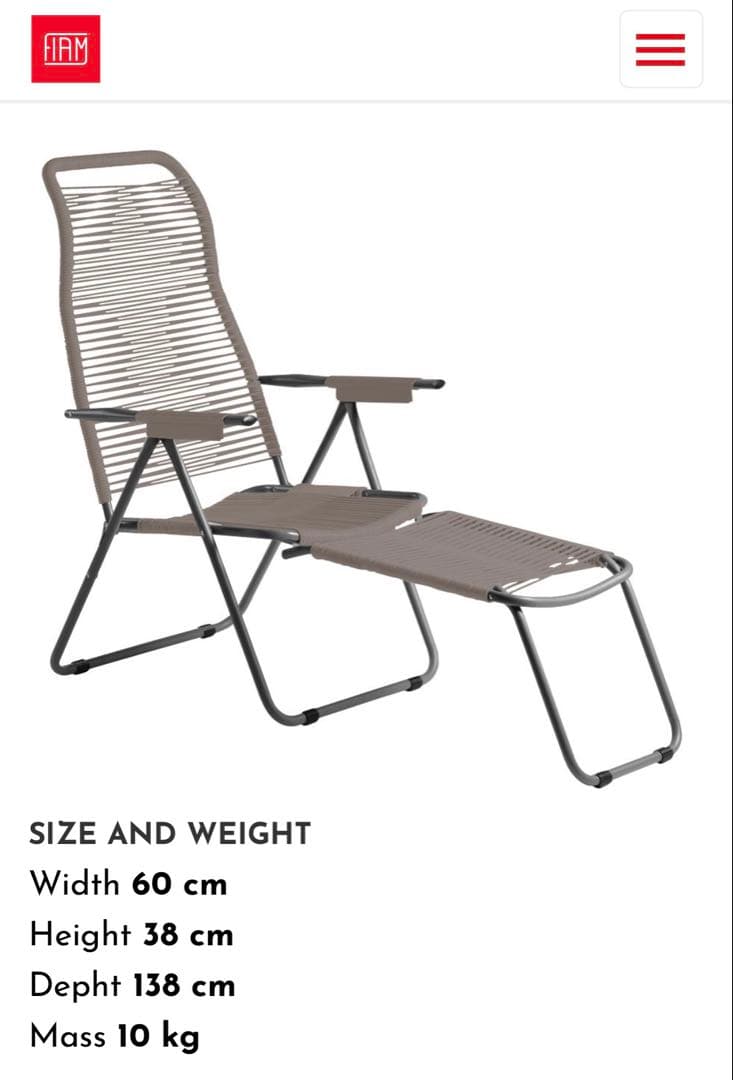 【イタリア製/美品】FIAM フィアム スパゲッティチェア サウナチェア