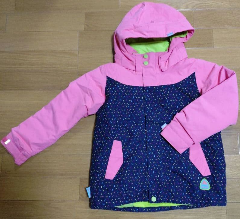 BURTON　子ども用スノーボードウェア　上下セット110cm、120cmピンク