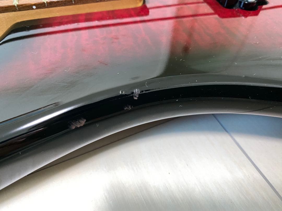 FERNANDES FRB-40 深紅キルト 美品 ギグバッグ付