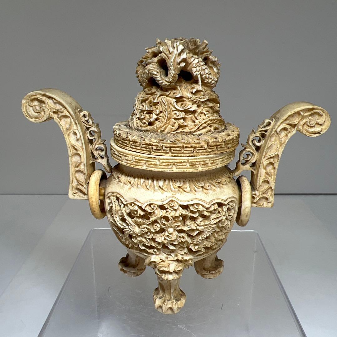 極上香炉　223g/高さ約12.5㎝ 東Y8-0204①トヒチサ