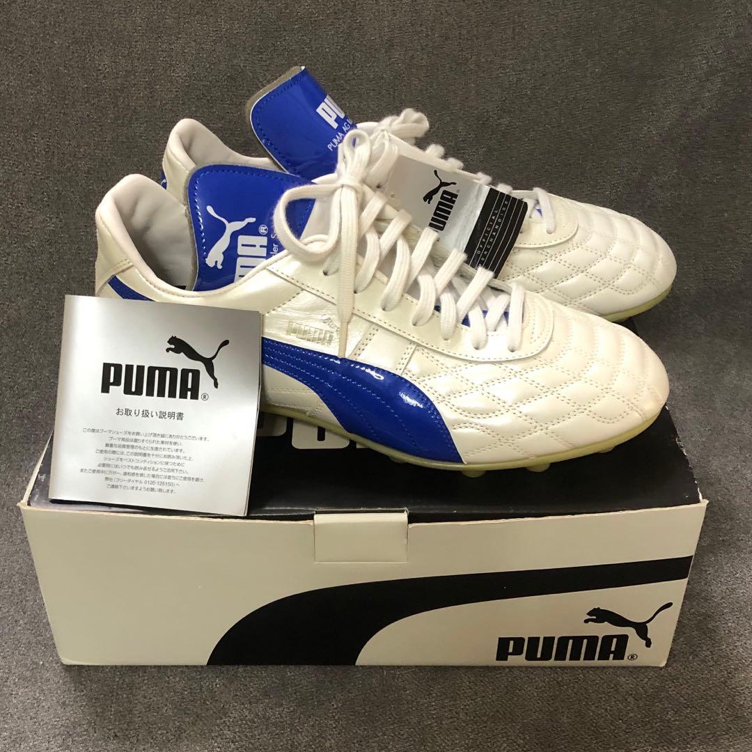 新品 鬼レア プーマ レセルバ サッカー シューズ パールホワイト ブルー