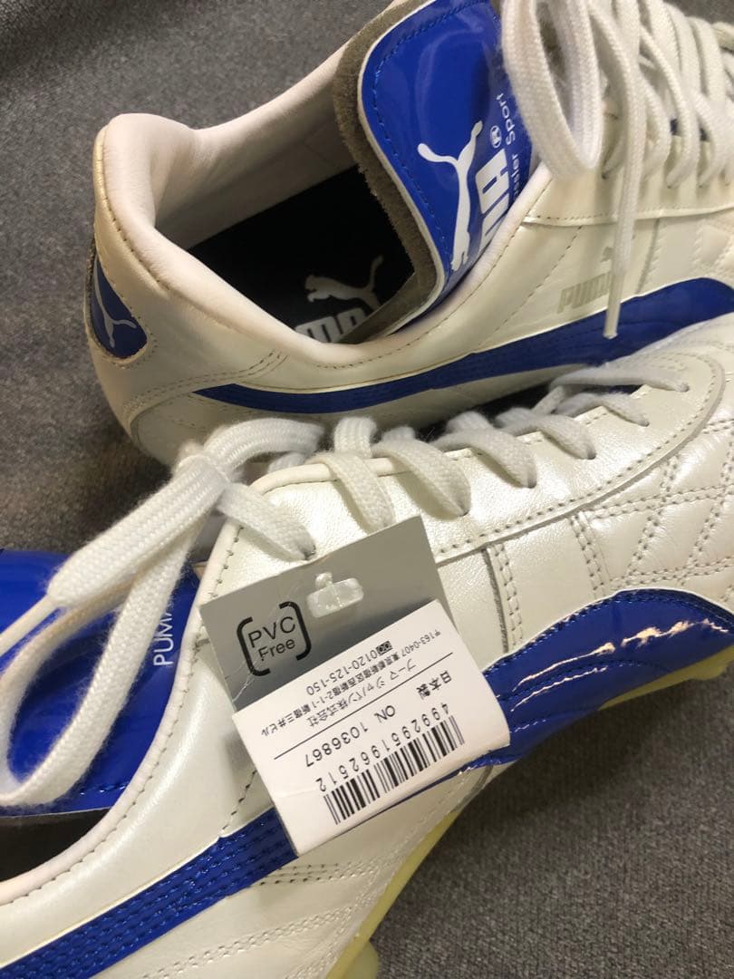 新品 鬼レア プーマ レセルバ サッカー シューズ パールホワイト ブルー