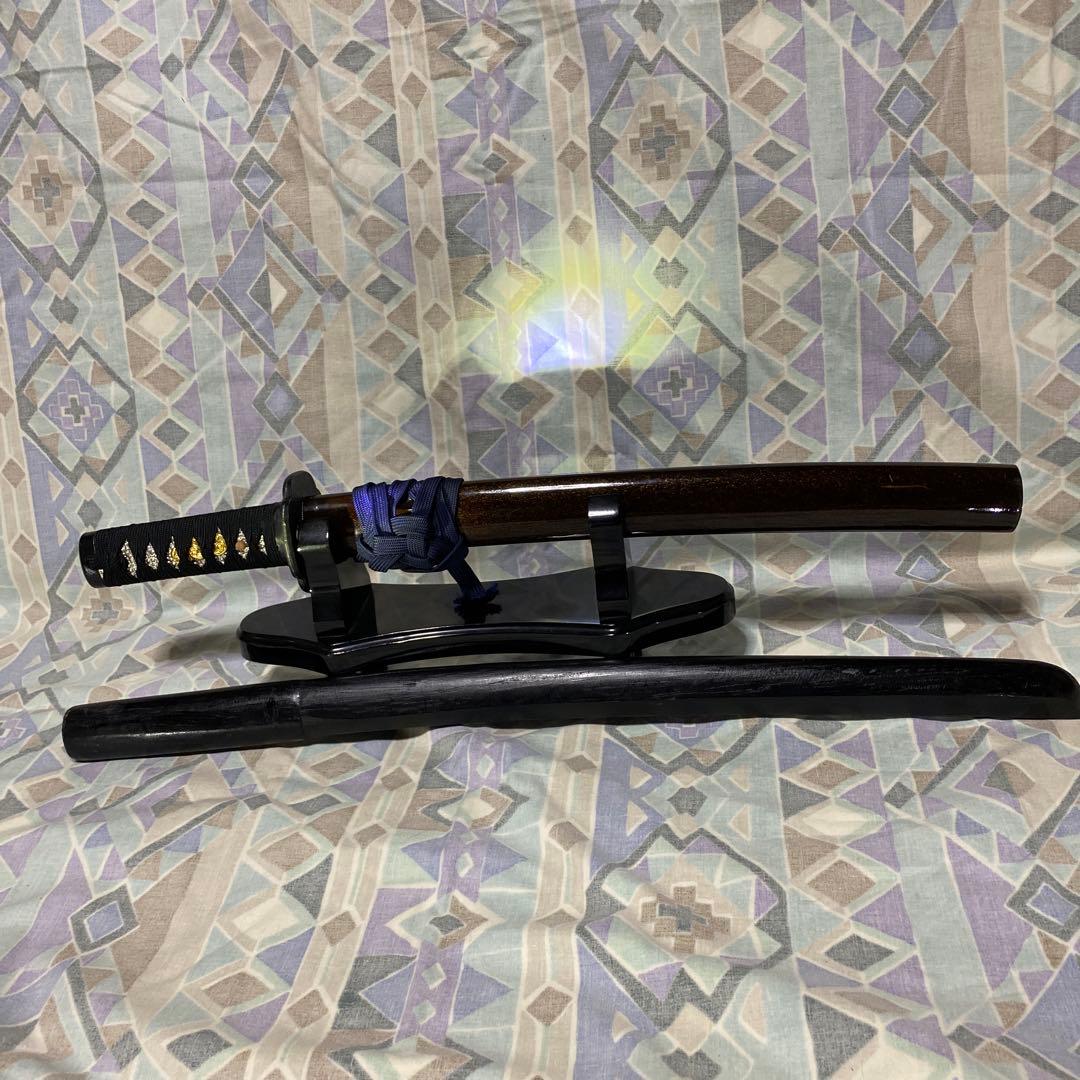 小脇差と小木刀とミニ1本刀掛け台