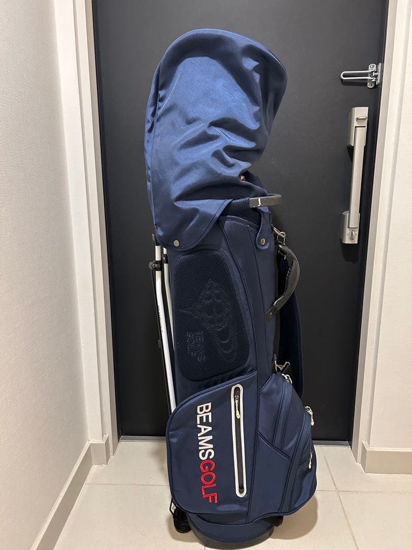 BEAMSGOLF キャディバッグとセルフスタンドバッグ(ネイビー)セット