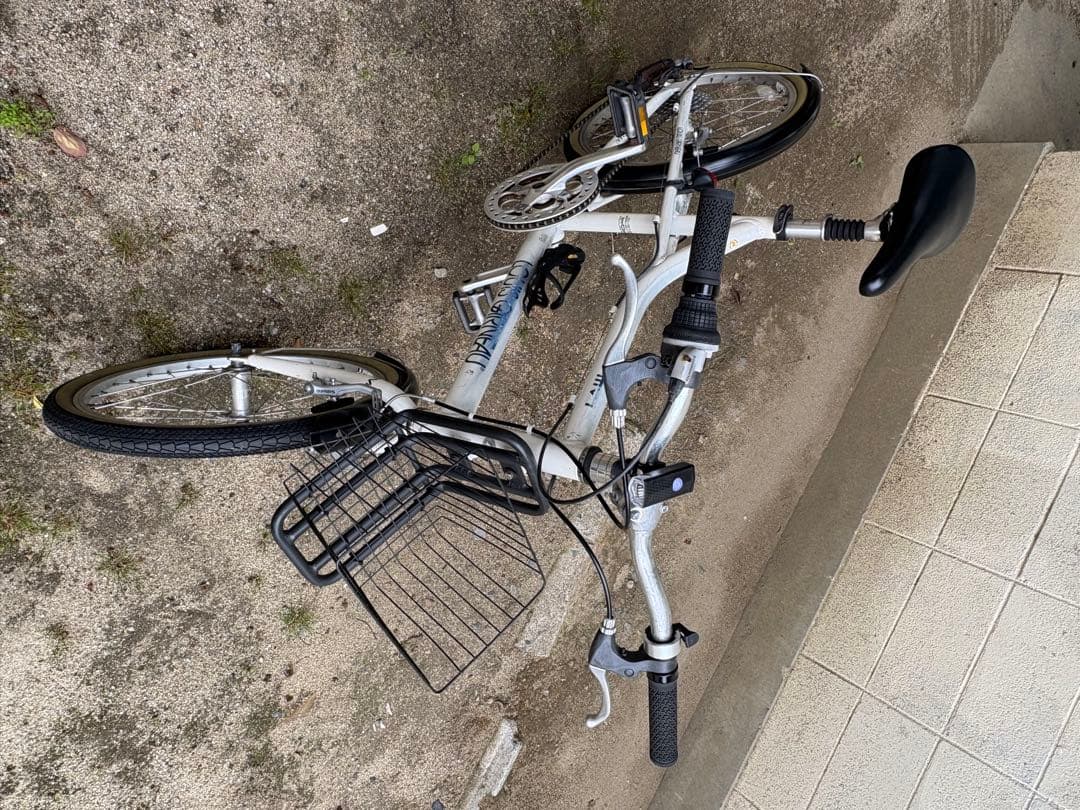 m.k.papaさん専用 ルイガノ(MV-1)ミニベロ　ホワイト 前カゴ付き