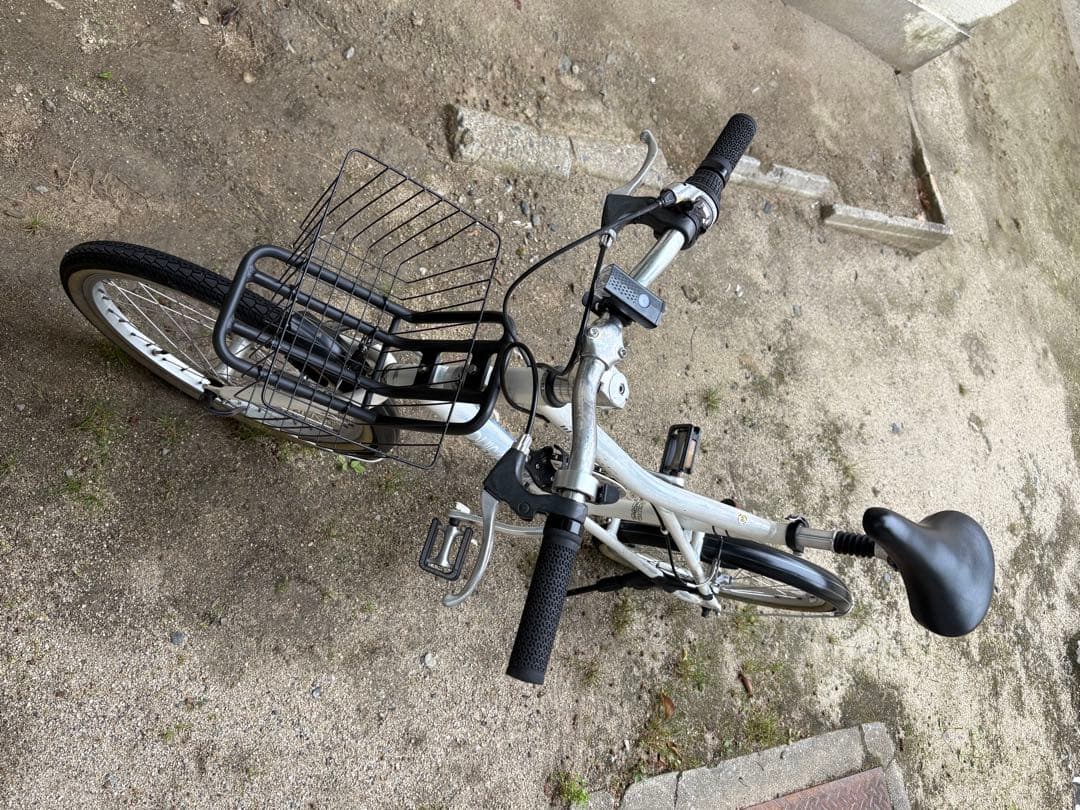 m.k.papaさん専用 ルイガノ(MV-1)ミニベロ　ホワイト 前カゴ付き