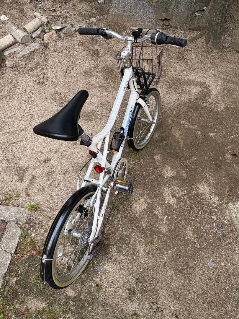 m.k.papaさん専用 ルイガノ(MV-1)ミニベロ　ホワイト 前カゴ付き