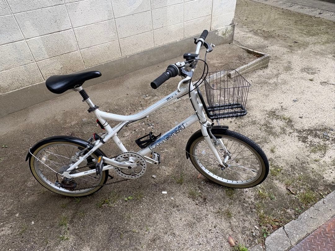 m.k.papaさん専用 ルイガノ(MV-1)ミニベロ　ホワイト 前カゴ付き