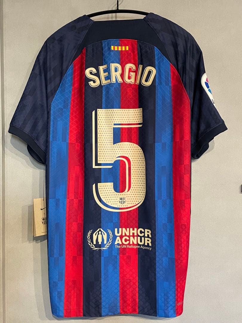 【タグ付き正規】オーセンティック バルセロナ22-23 セルヒオ ブスケツ 5
