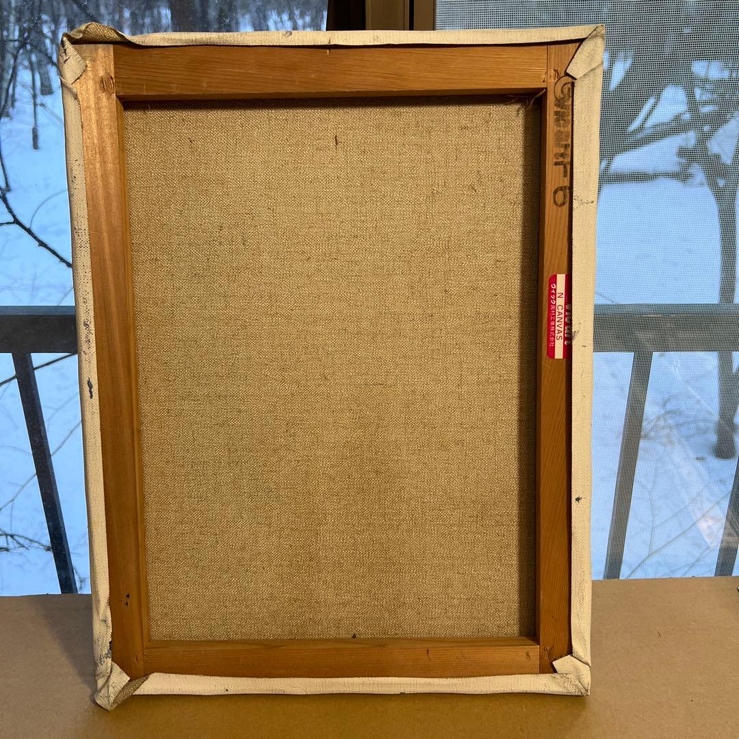 作者不詳　Hattari 油彩画 バラの花束