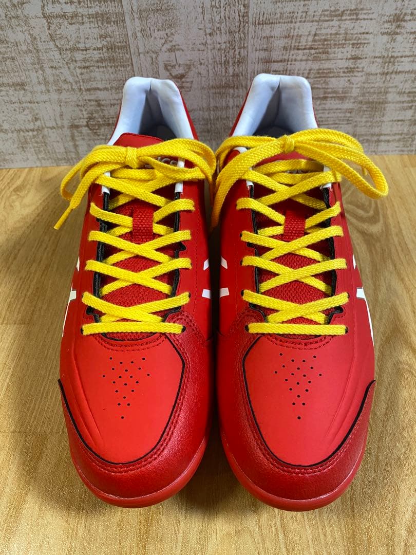 【未使用】 アシックス 野球 スパイク 赤 28㎝