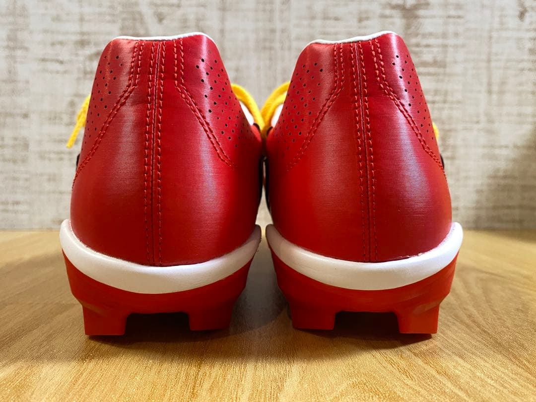 【未使用】 アシックス 野球 スパイク 赤 28㎝
