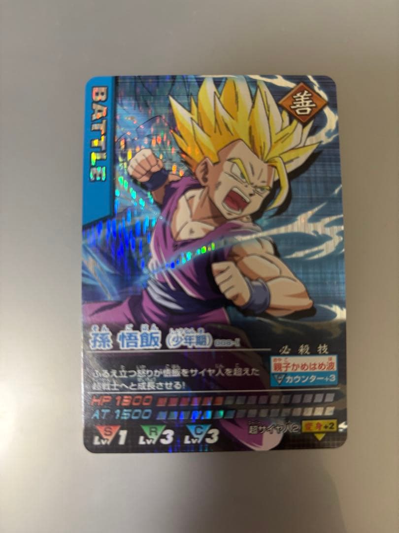 ドラゴンボールZ データカードダス 孫悟飯(少年期 )超サイヤ人2・ゴテンクス