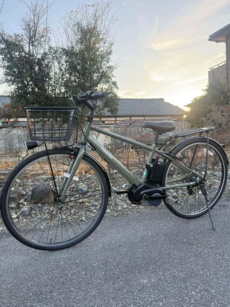 電動アシスト自転車 オリーブグリーン