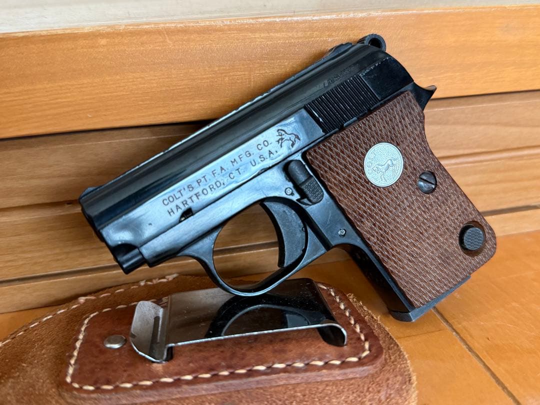 マルシン コルト ポケット 25オート モデルガン レザーホルスター付 マルイ