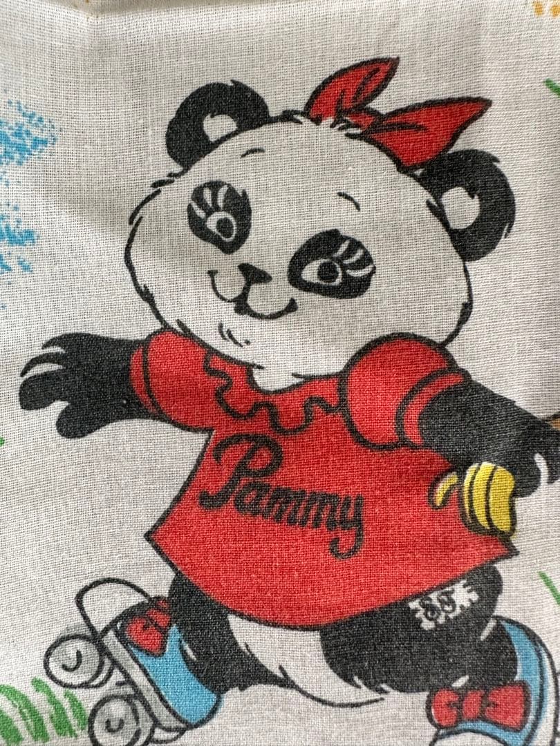 アニマル動物柄ヴィンテージ  シーツ　ムチャチャkeikiiiブーフーウー古着