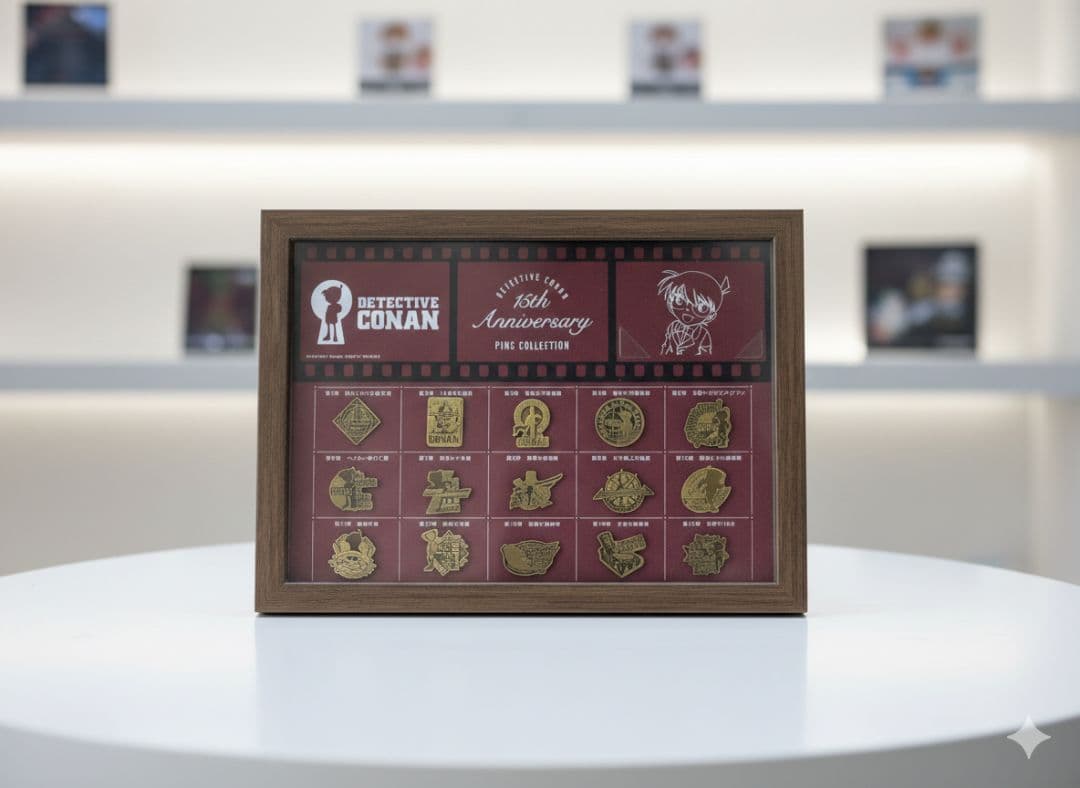 名探偵コナン 15周年記念 ピンバッジコレクション