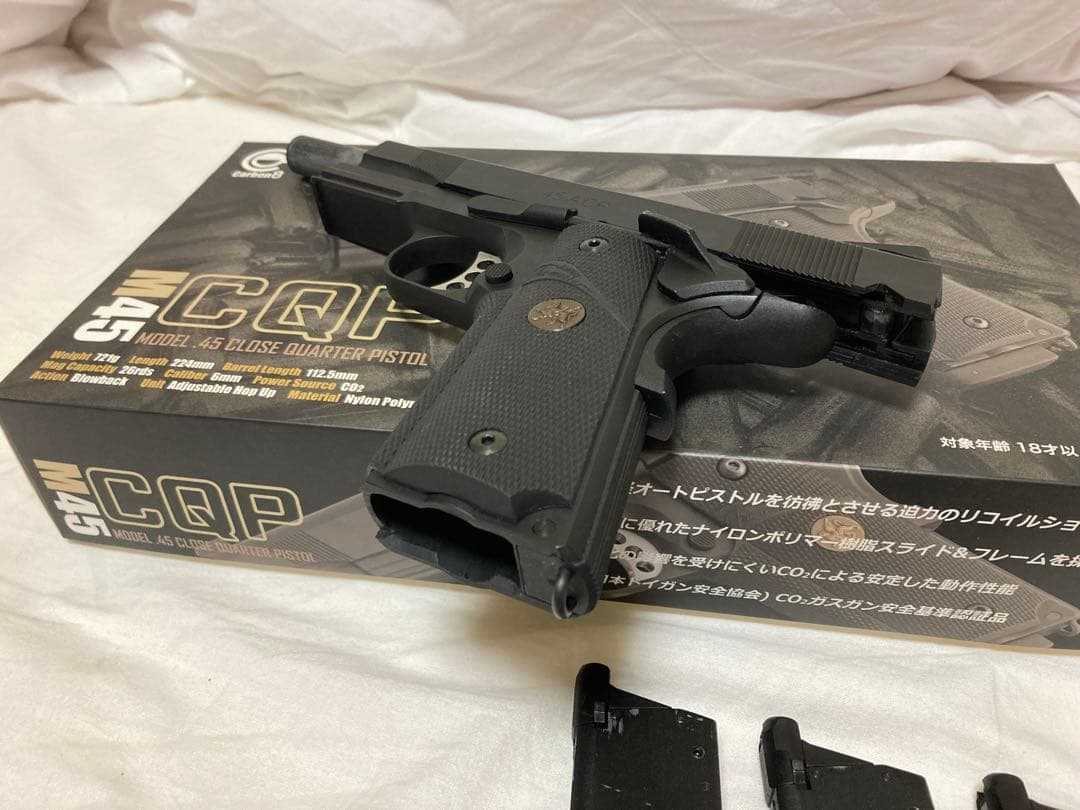 【予備マガジン×2】カーボネイトM45 CQP co2ガスガン　carbon8