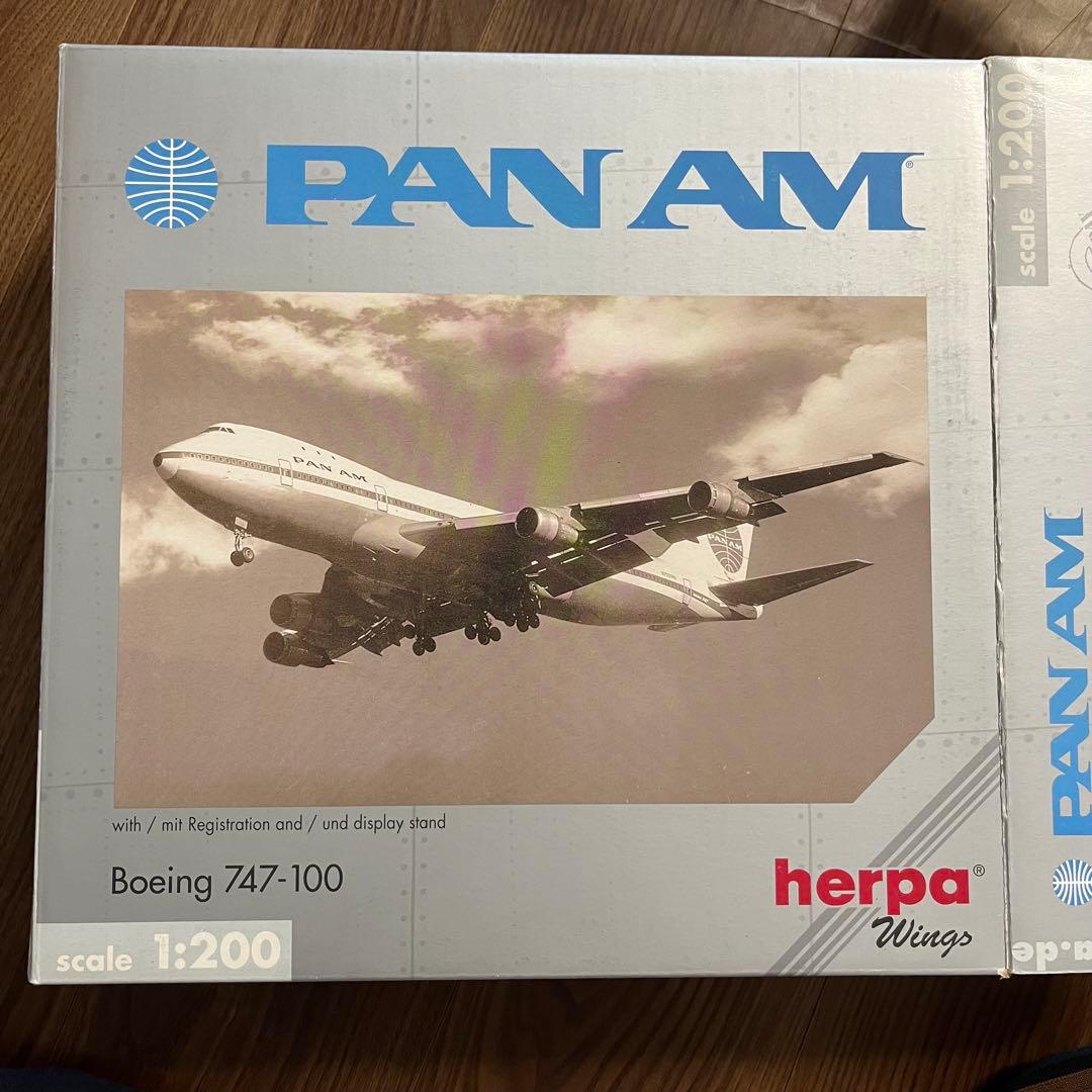 航空機・ヘリコプター PAN AM Boeing 747-100 1:200